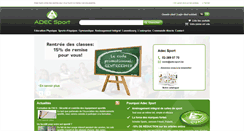 Desktop Screenshot of adecsport.be